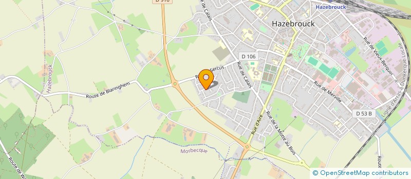 localisation de l'entreprise LES PETITS VEILLEURS VERTS  HAZEBROUCK