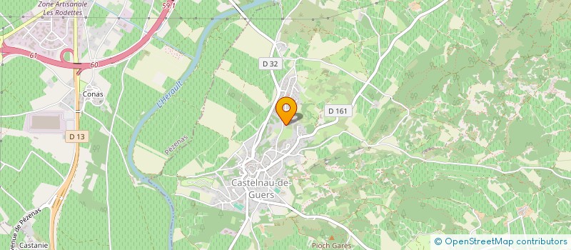 localisation de l'entreprise LES PETITS VIGNOBLES DE FRANCE à CASTELNAU-DE-GUERS