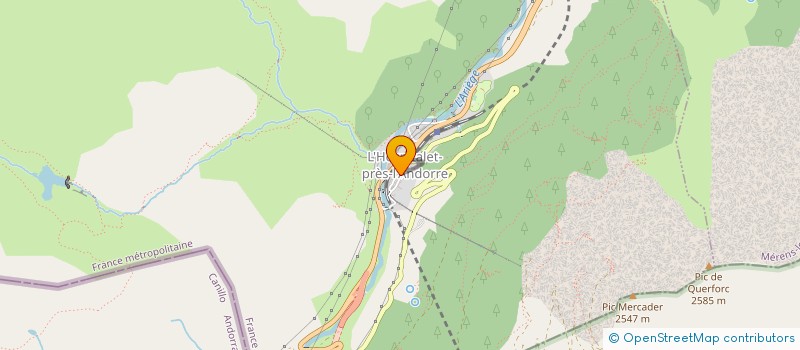 localisation de l'entreprise LES PETOFUM'S à L'HOSPITALET-PRES-L'ANDORRE