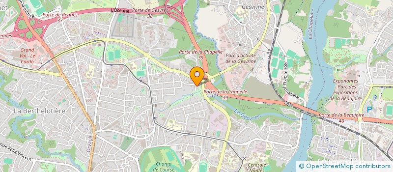 localisation de l'entreprise LES PETONS DANS L'HERBE à NANTES