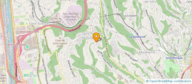 localisation de l'entreprise LES PETROLEUSES à NICE