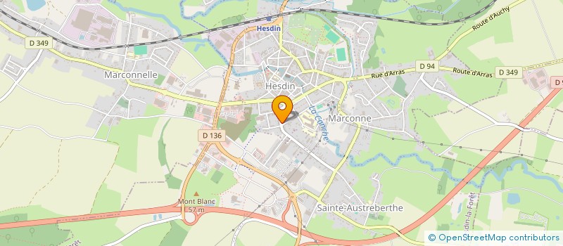 localisation de l'entreprise LES PETROLEUSES DE L' HESDINOIS  HESDIN-LA-FORET