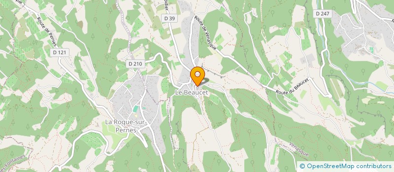 localisation de l'entreprise LES PETUNIAS  SAINT-DIDIER