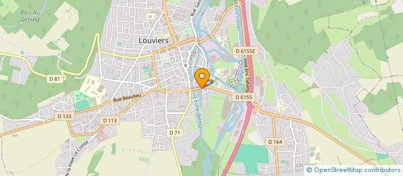 localisation de l'entreprise LES PEUPLIERS 2 à LOUVIERS