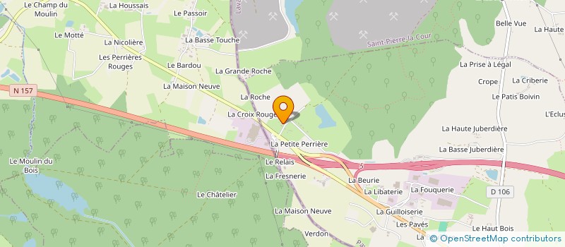 localisation de l'entreprise LES PEUPLIERS  LA GRAVELLE