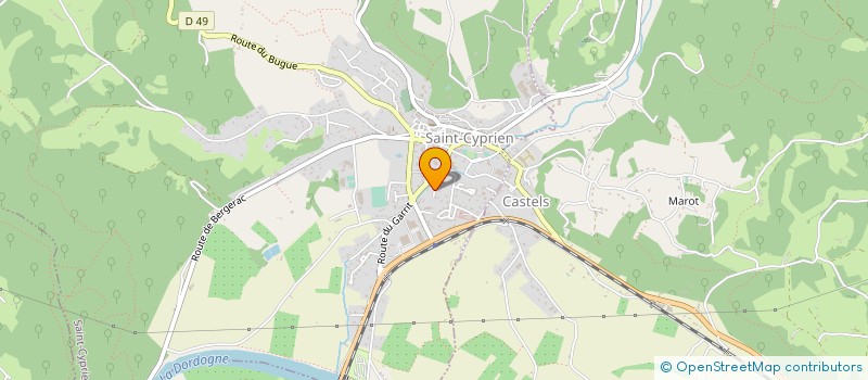 localisation de l'entreprise LES PEUPLIERS  SAINT-VINCENT-DE-COSSE