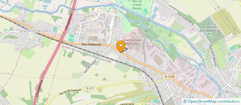 localisation de l'entreprise LES PEUPLIERS à AMIENS