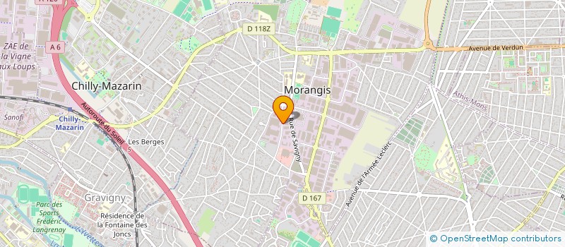 localisation de l'entreprise LES PEUPLIERS à MORANGIS