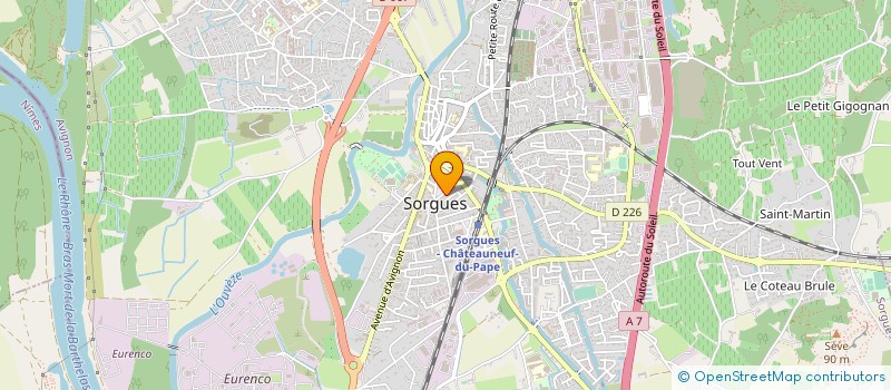 localisation de l'entreprise LES PEUPLIERS  SORGUES