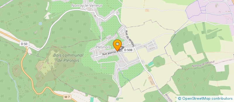 localisation de l'entreprise LES PEUPLIERS à PLESNOIS