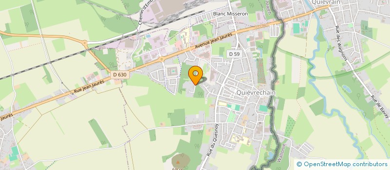 localisation de l'entreprise LES PEUPLIERS  QUIEVRECHAIN