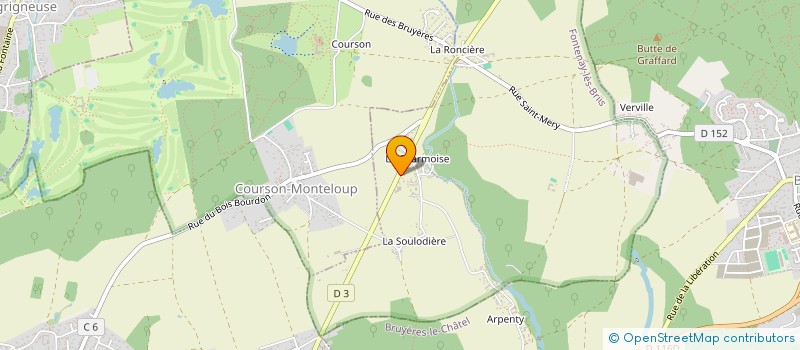 localisation de l'entreprise LES PEUPLIERS  FONTENAY-LES-BRIIS