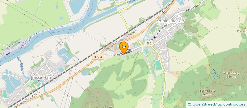 localisation de l'entreprise LES PEUPLIERS à KŒNIGSMACKER
