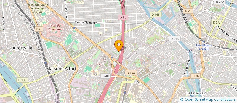 localisation de l'entreprise LES PEUPLIERS à MAISONS-ALFORT