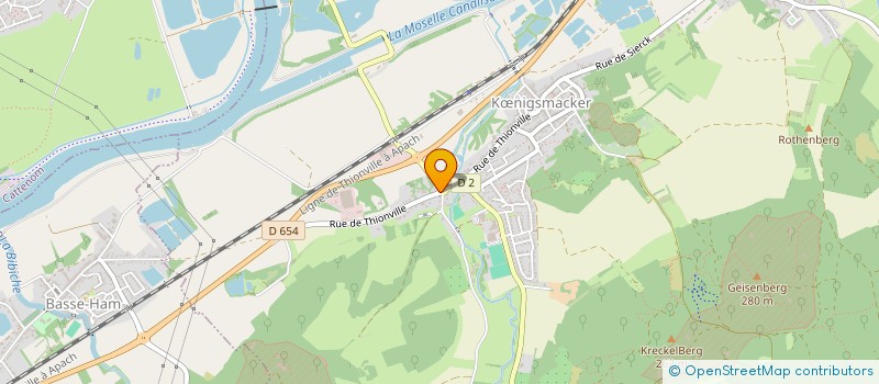 localisation de l'entreprise LES PEUPLIERS  KNIGSMACKER