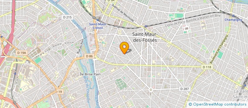 localisation de l'entreprise LES PEUPLIERS à SAINT-MAUR-DES-FOSSES