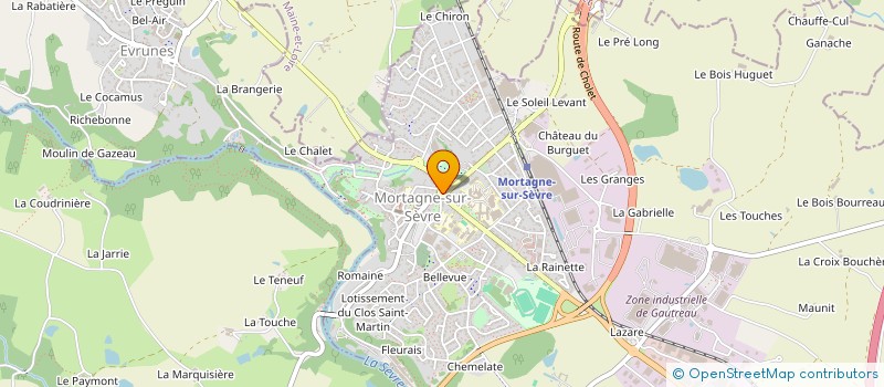 localisation de l'entreprise LES PEUPLIERS  MORTAGNE-SUR-SEVRE