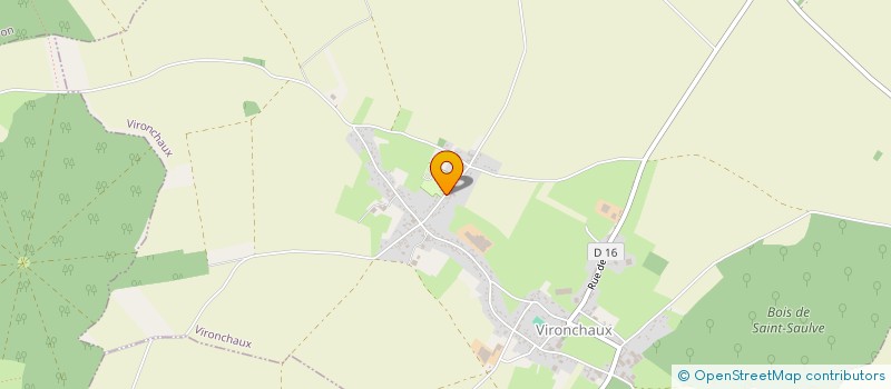 localisation de l'entreprise LES PEUPLIERS  VIRONCHAUX
