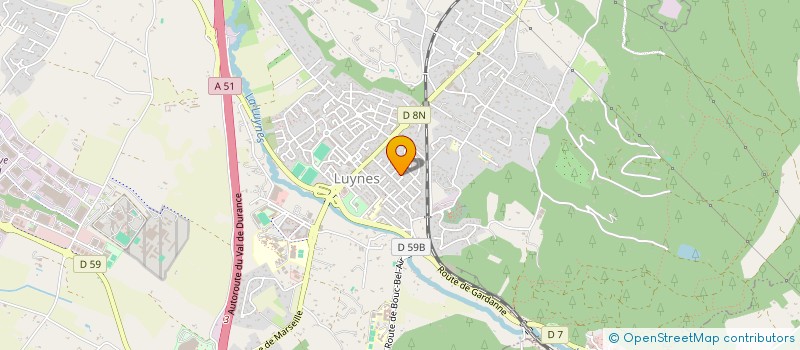 localisation de l'entreprise LES PEUPLIERS BLANCS à AIX-EN-PROVENCE