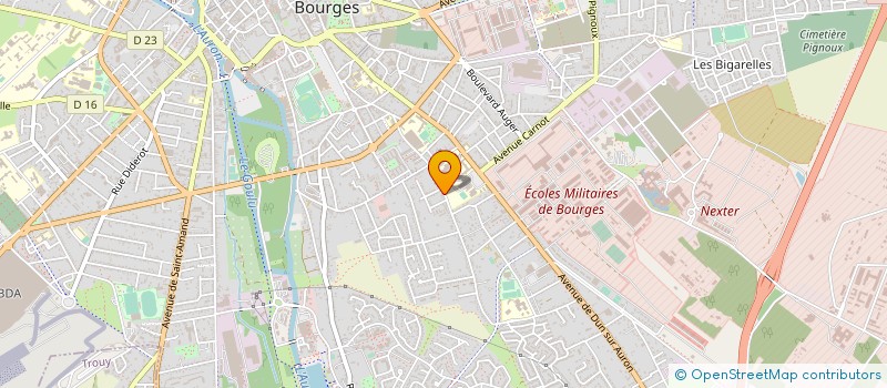 localisation de l'entreprise LES PEUPLIERS DE FRANCE  BOURGES