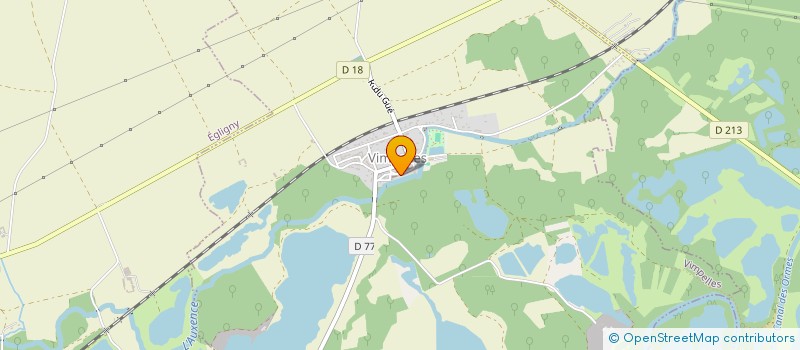 localisation de l'entreprise LES PEUPLIERS DE L'AUXENCE  VIMPELLES