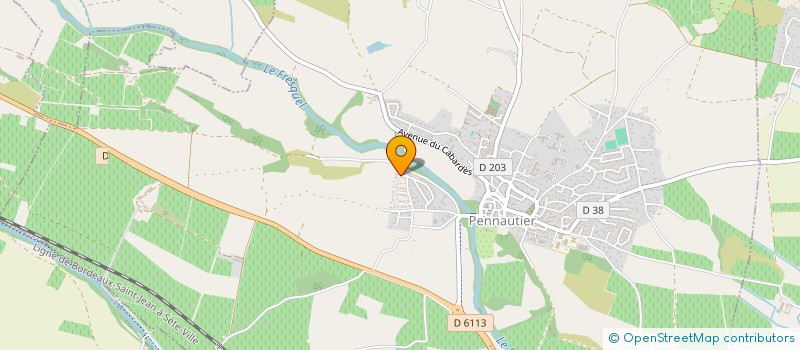 localisation de l'entreprise LES PEUPLIERS DE PENNAUTIER  PENNAUTIER