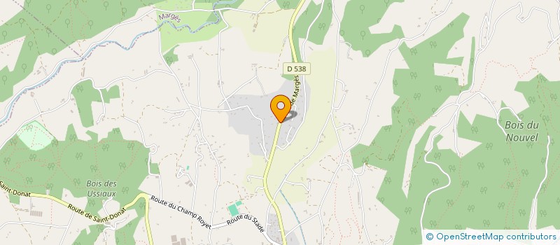 localisation de l'entreprise LES PEYRIERES  PEYRINS