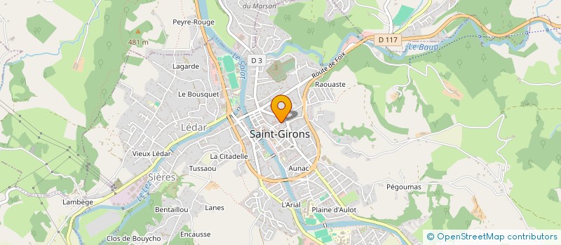 localisation de l'entreprise LES PHENIX 2 à SAINT-GIRONS