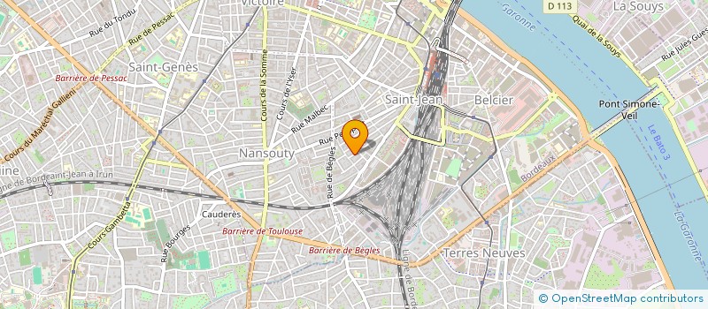 localisation de l'entreprise LES PHENIX DE PESSAC  BORDEAUX