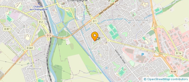 localisation de l'entreprise LES PHENIX GIRLS  CHALONS-EN-CHAMPAGNE