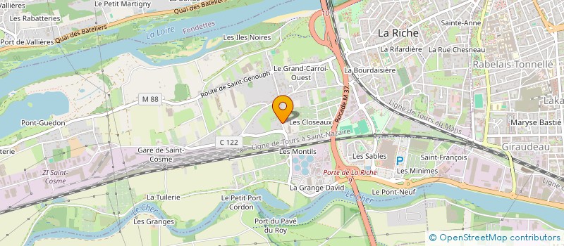 localisation de l'entreprise LES PHI DE MONTAMER II  LA RICHE