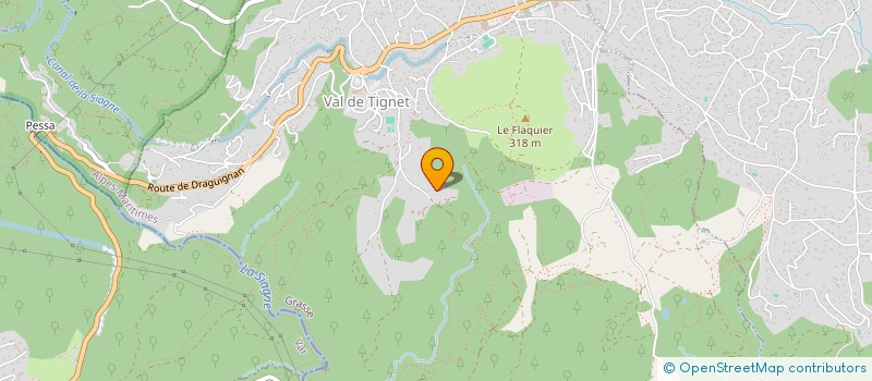 localisation de l'entreprise LES PHILANTHROPES DU SECOURS à LE TIGNET