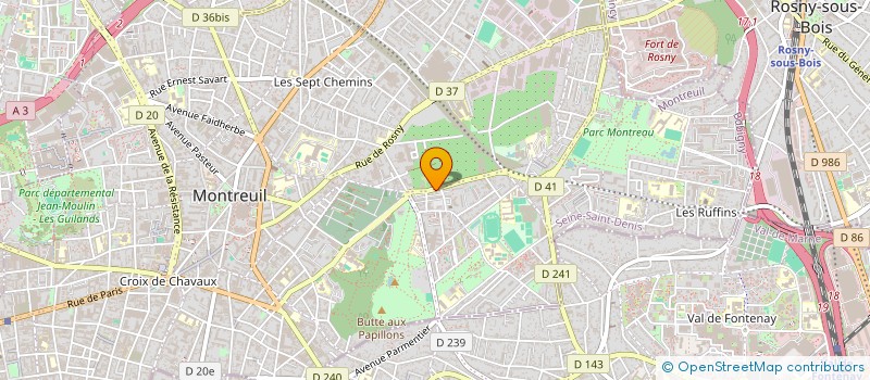 localisation de l'entreprise LES PHILEBULISTES à MONTREUIL