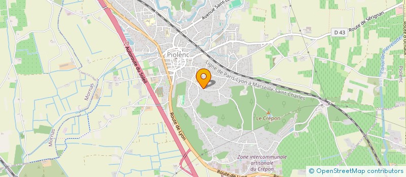 localisation de l'entreprise LES PHILHARMONISTES DES PAYS DE VAUCLUSE  PIOLENC