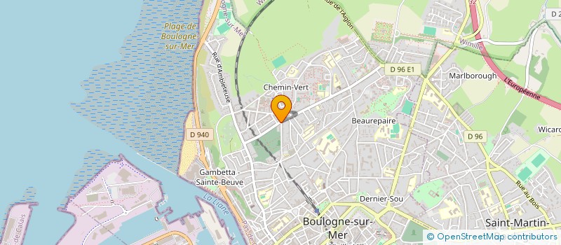 localisation de l'entreprise LES PHILIPPINES à BOULOGNE-SUR-MER