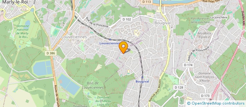 localisation de l'entreprise LES PHILOUS  BOUGIVAL