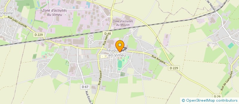 localisation de l'entreprise LES PHOENIX BADMINTON CLUB DE FEUQUIERES  FEUQUIERES-EN-VIMEU