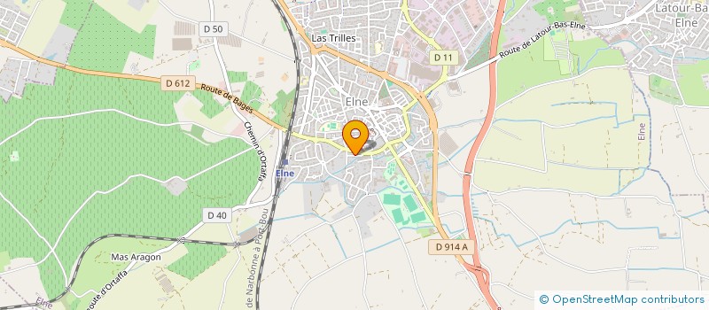 localisation de l'entreprise LES PHOENIX CATALANS CLUB OMNISPORTS  LATOUR-BAS-ELNE