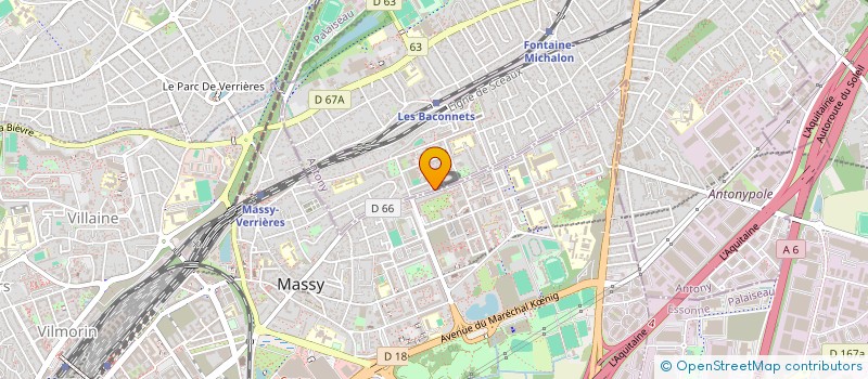 localisation de l'entreprise LES PHOENIX D'ANTONY à ANTONY