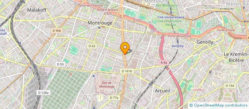 localisation de l'entreprise LES PHOENIX DE MONTROUGE  MONTROUGE