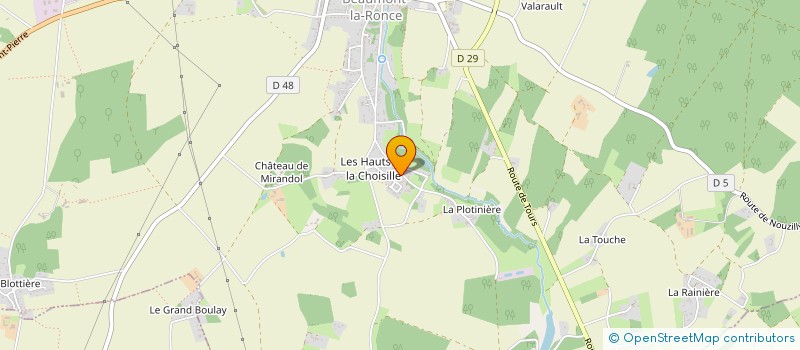 localisation de l'entreprise LES PHOQUES  SONZAY