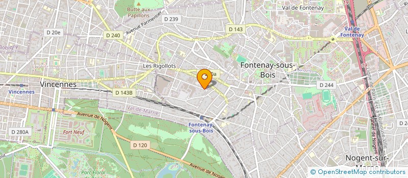 localisation de l'entreprise LES PHOSPHENES à FONTENAY-SOUS-BOIS
