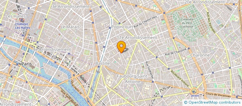 localisation de l'entreprise LES PHOTOGRAPHES  PARIS