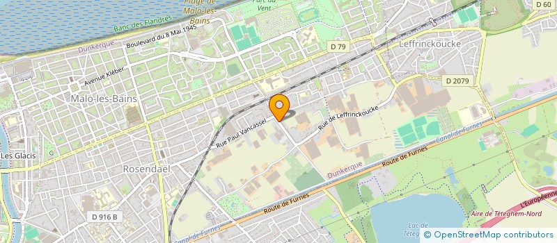 localisation de l'entreprise LES PHOTOS DE VALEAUSOLEIL à DUNKERQUE