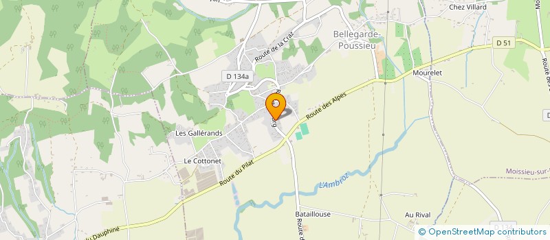 localisation de l'entreprise LES PICHONNIERES  BELLEGARDE-POUSSIEU