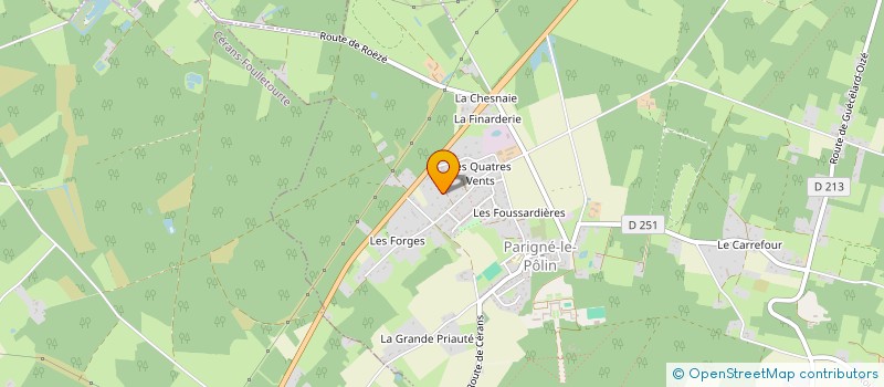 localisation de l'entreprise LES PICOTINS  PARIGNE-LE-POLIN