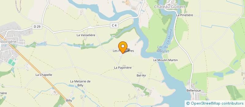 localisation de l'entreprise LES PICOULIERES  CHATEAU-GUIBERT