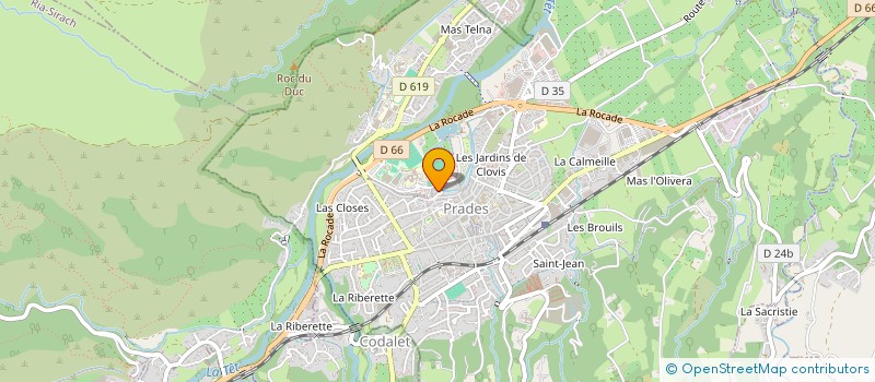 localisation de l'entreprise LES PICS BLANCS  PRADES