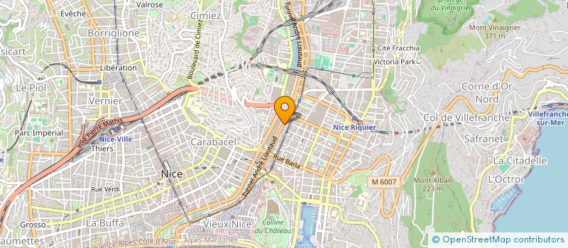localisation de l'entreprise LES PICS DE L'ORIENTATION à NICE