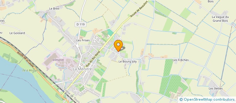 localisation de l'entreprise LES PICS VERTS DE LA LOIRE  LA MENITRE